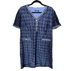 Navy Blue Lace Dress by CyperRiver